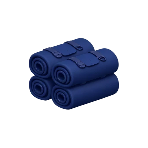 Four blue horse polo wraps emoji
