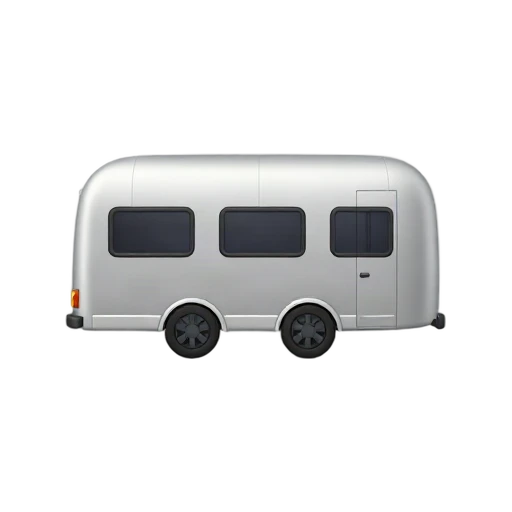 Silver horse trailer emoji