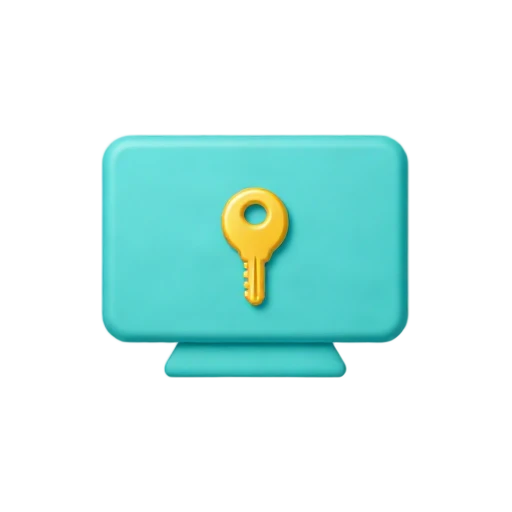 Turquoise hotel key card