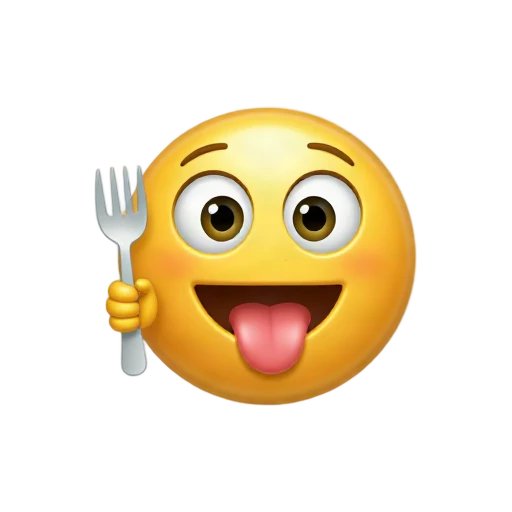 Hungry face licking lips emoji