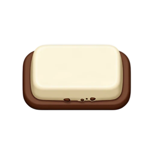 Vanilla ice cream between chocolate wafer cookies