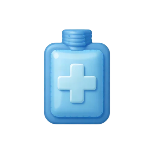Blue gel ice pack emoji