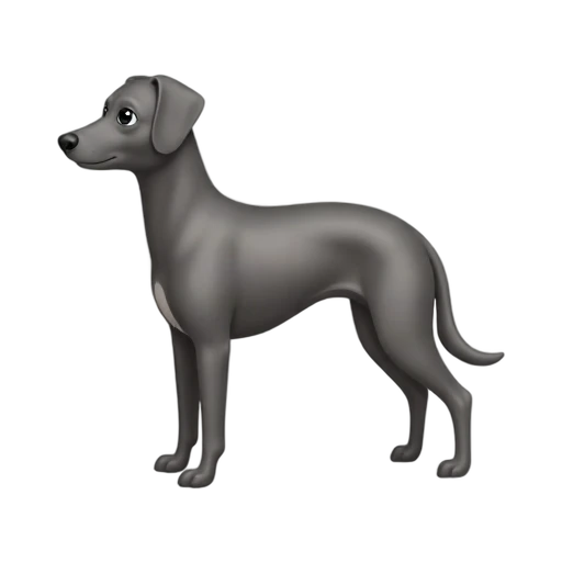 Slender Italian Greyhound dog emoji
