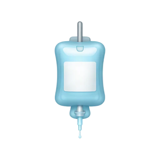 IV drip bag and tubing emoji