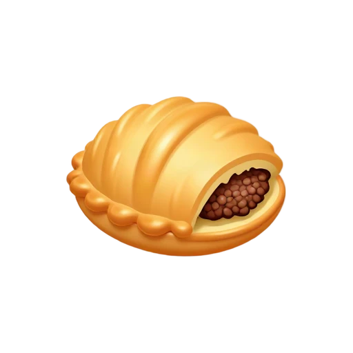 Golden flaky Jamaican beef patty with ridged crust