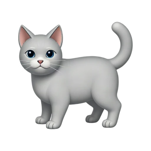 Japanese Bobtail cat with short pom-pom tail and angular face