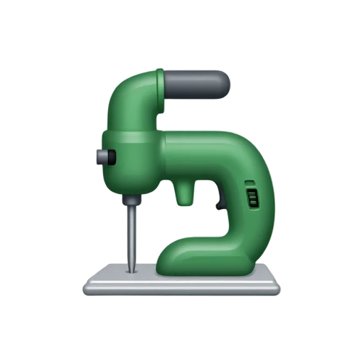 Jigsaw Power Tool with D-shaped top handle and thin vertical reciprocating blade