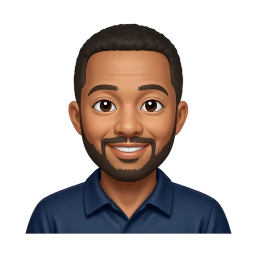 John Legend smiling in a navy collared shirt