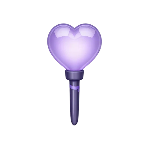 Purple K-pop concert light stick emoji