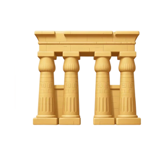 Karnak Hypostyle Hall: sandstone columns and broad papyrus capitals.