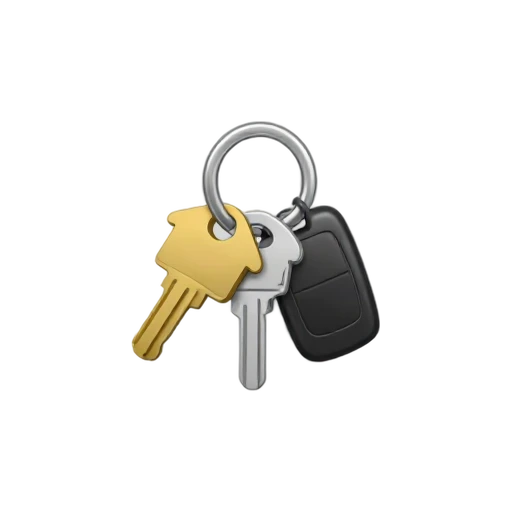 Keyring with keys emoji