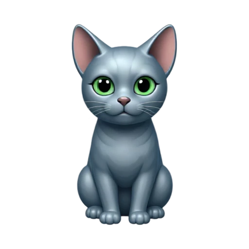 Silver-blue Korat cat with heart-shaped face and green eyes