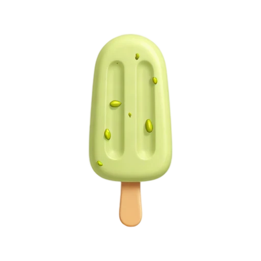 Pistachio kulfi ice cream emoji