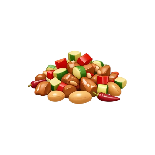 Kung pao chicken with peanuts emoji