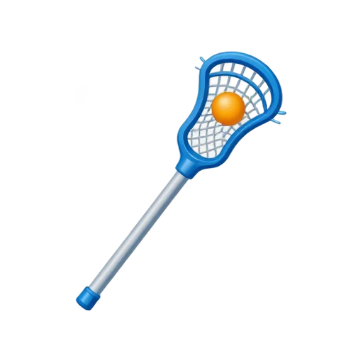 Lacrosse stick holding an orange ball