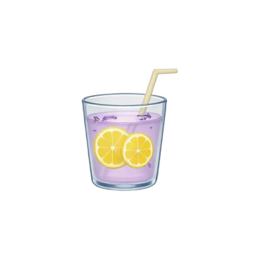 Lavender lemonade drink emoji