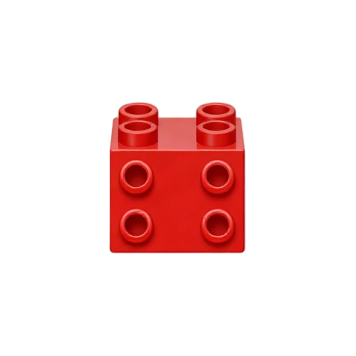 Red LEGO brick emoji