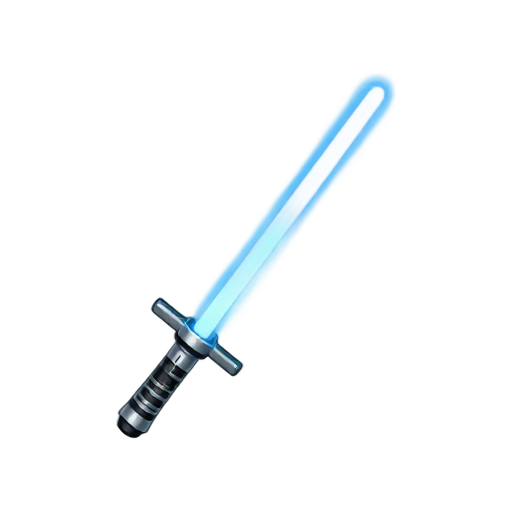 Blue lightsaber emoji