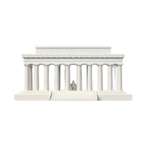 Lincoln Memorial columns framing seated Lincoln statue