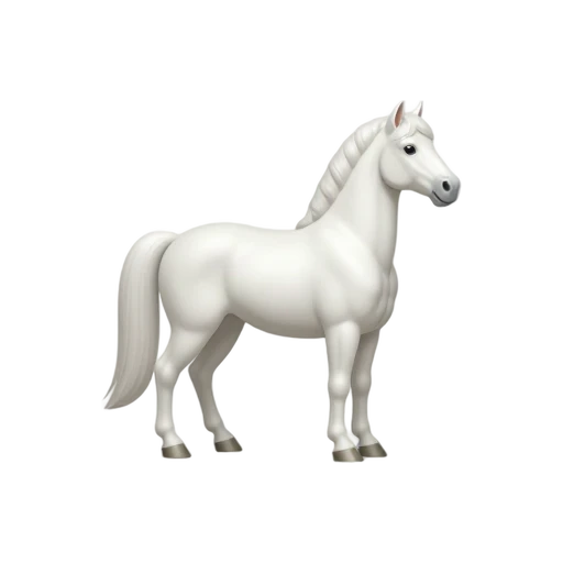 White Lipizzaner horse emoji