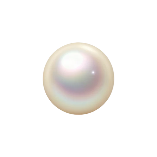Single loose iridescent pearl emoji