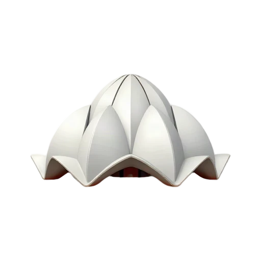 Lotus Temple white petal-shaped architecture