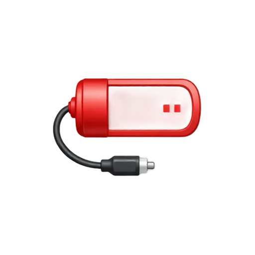 Low battery icon and charger emoji
