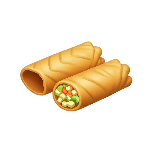 Filipino lumpia crispy golden spring rolls with vegetable filling