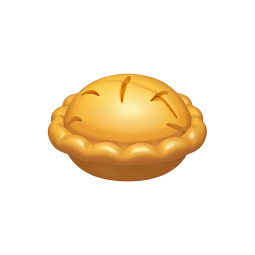 Golden hand pie with crimped edge and vent slits