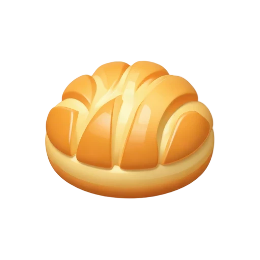 Mexican concha sweet bread emoji