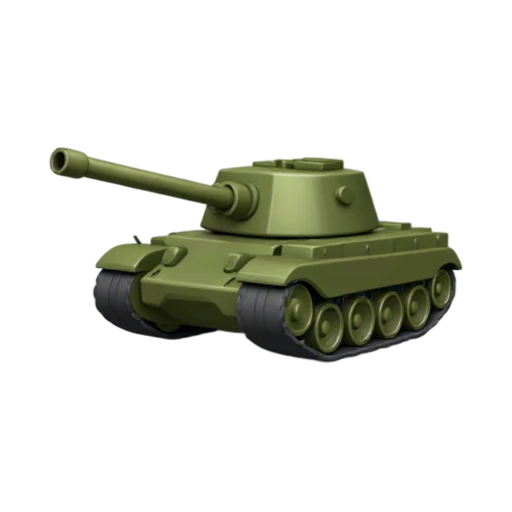 Olive green military tank