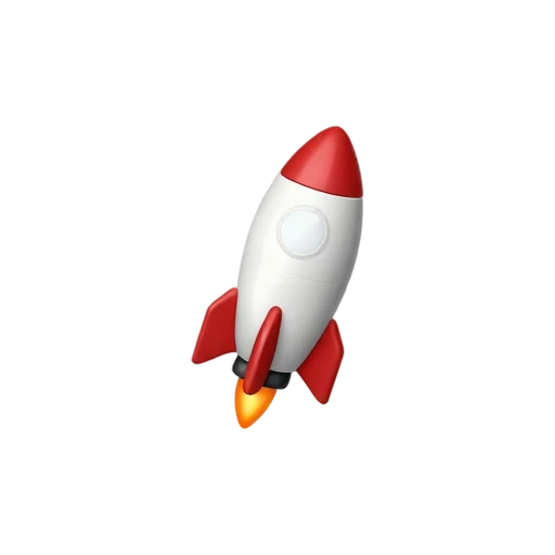 Model rocket emoji