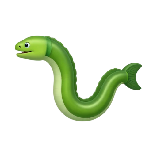 Green spotted moray eel curled