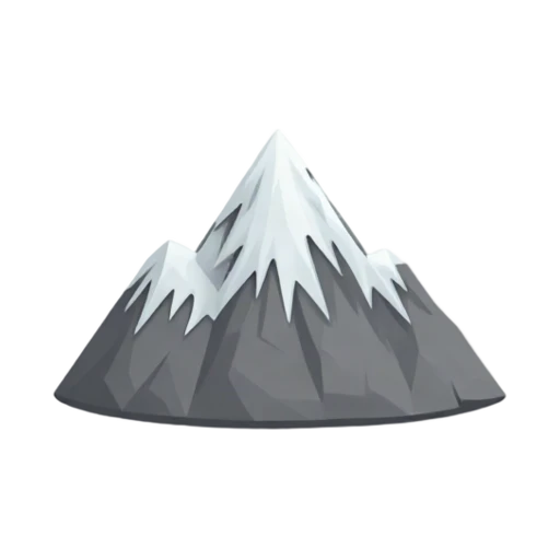 Snow-covered jagged peak of Mount Everest
