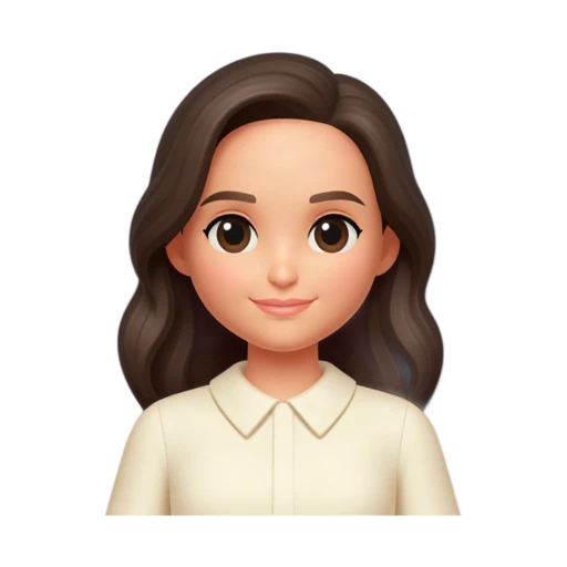 Natalie Portman, with a gentle closed-mouth smile and arms relaxed out of frame, wearing a cream collared blouse
