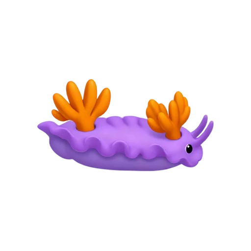 Colorful nudibranch sea slug emoji