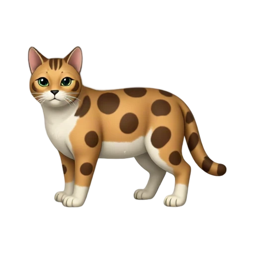 Tawny Ocicat with large dark thumbprint spots and alert ears