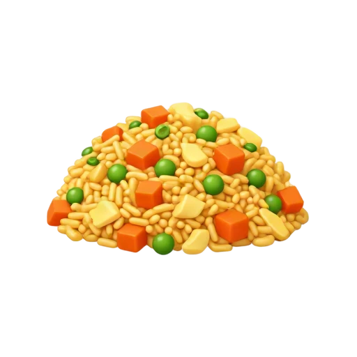 Chinese fried rice with vegetables emoji