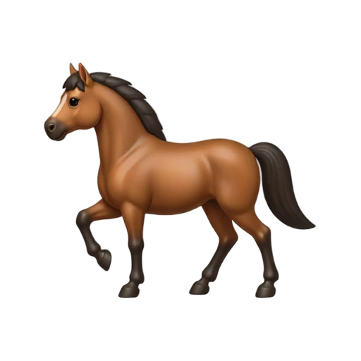 Bay Paso Fino horse emoji