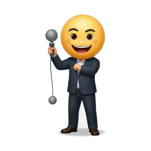 Confident person performing a mic drop