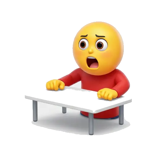 Frustrated person flipping a table