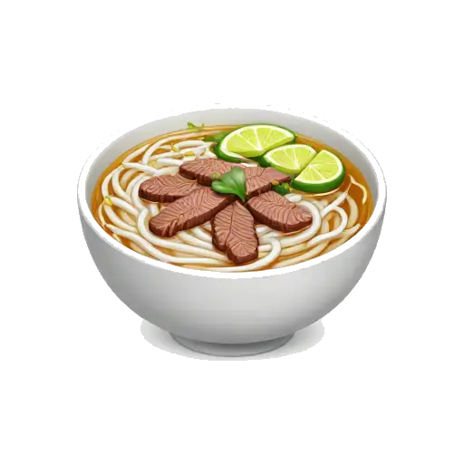 Bowl of Vietnamese beef pho