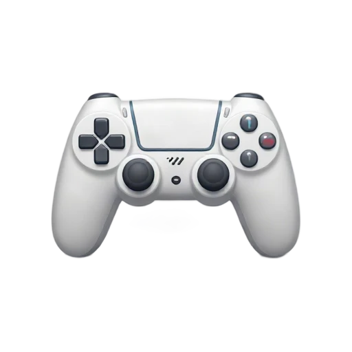 White PlayStation controller emoji