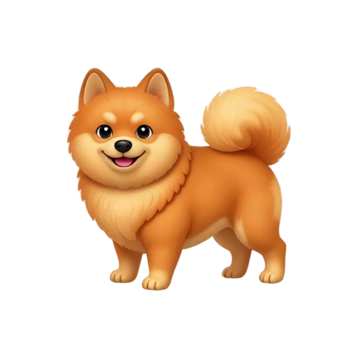 Orange Pomeranian standing