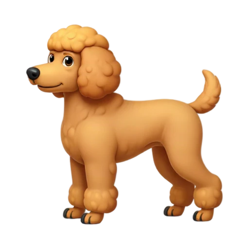 Apricot Poodle standing