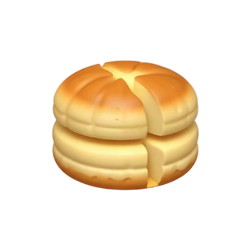 Flaky buttermilk biscuit emoji