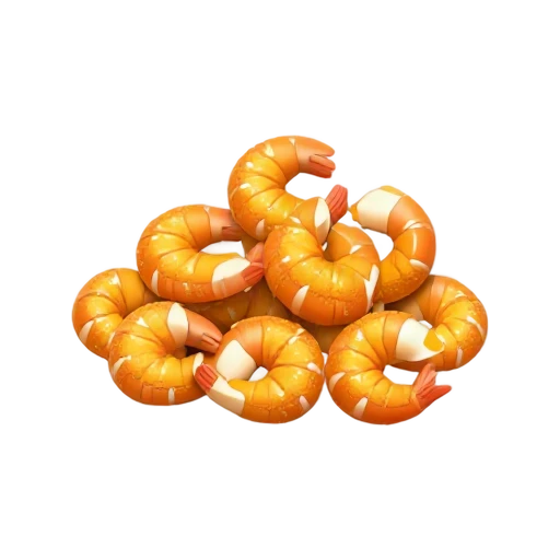 Golden popcorn shrimp emoji