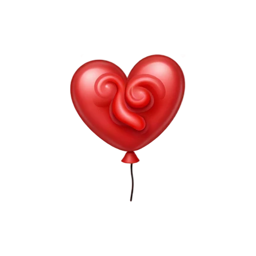 Popped red balloon emoji
