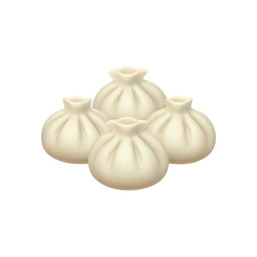 Three steamed dumplings