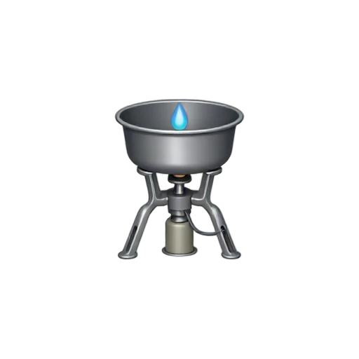 Folding camping stove with blue flame